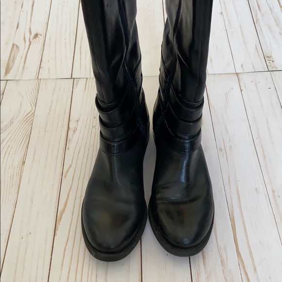 INC Black Wide Calf Leather Riding Boot - Picture 4 of 15